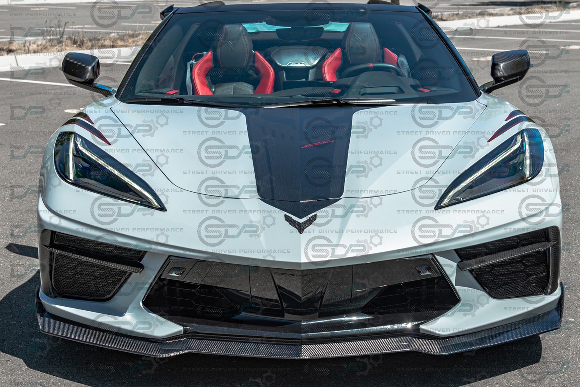 2020+ C8 Corvette Stingray & Z51 |"5VM Style" Splitter / Lip Ground Effects